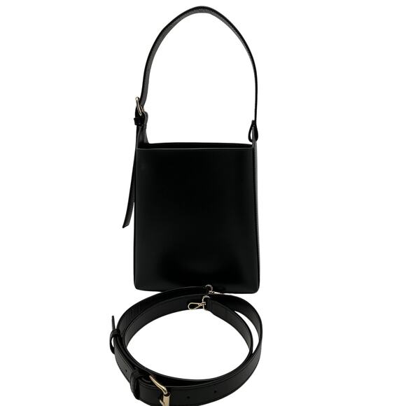 A.P.C. 'Virginie' Black Leather Shoulder Bag - Picture 5 of 5